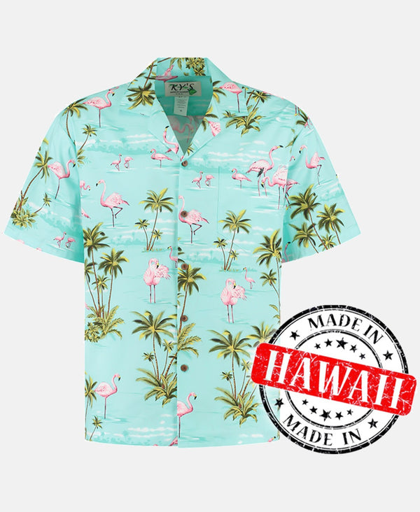 Hawaiihemd Flamingos