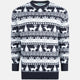 Modern Blauw & Wit, foute kersttrui