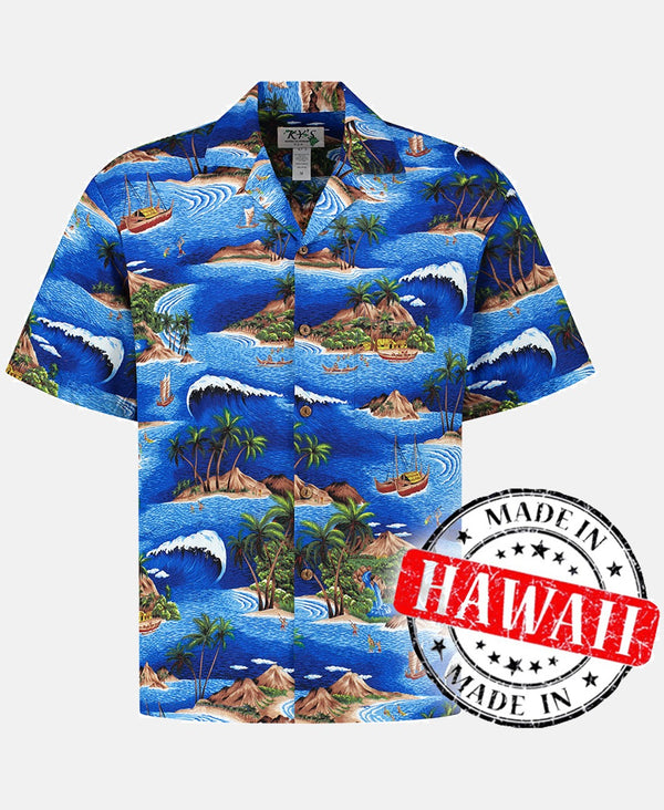 Hawaiihemd Segeln um Hawaii