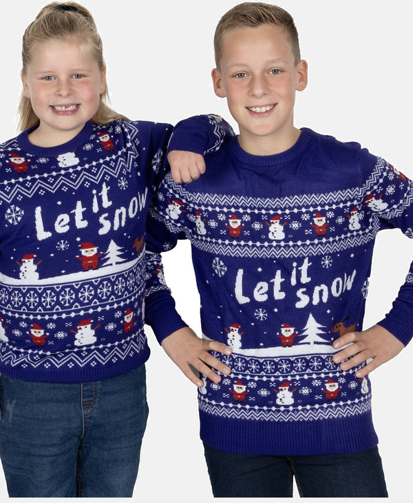 Weihnachtspullover Let it Snow