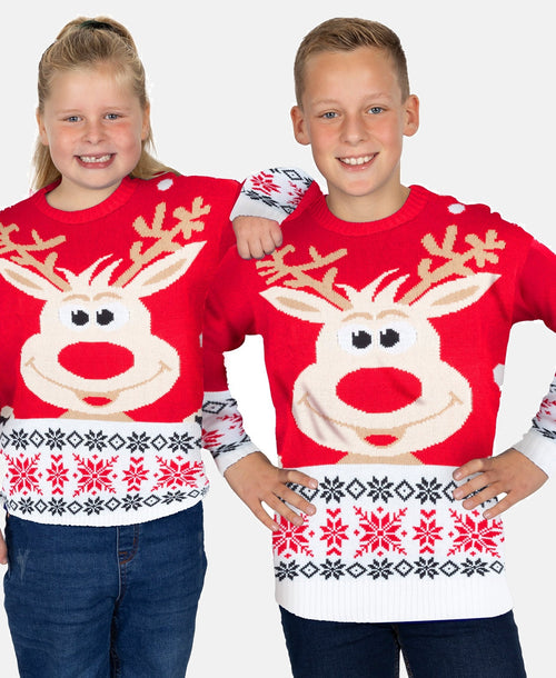 Weihnachtspullover Rudolf