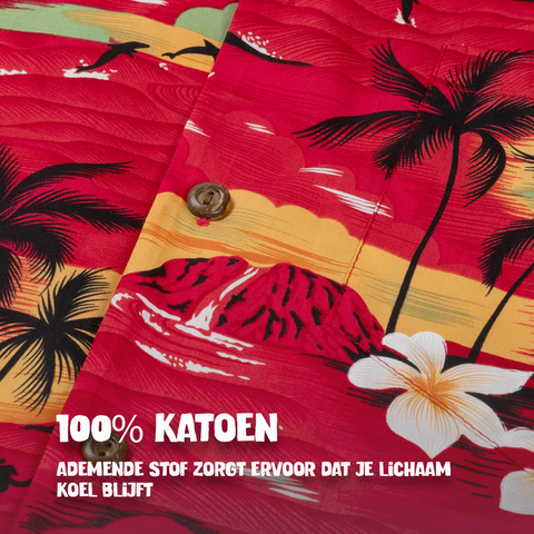 Tropisch Hawaii Rood