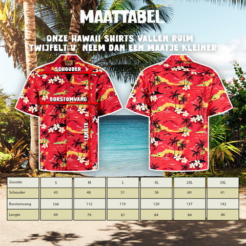 Tropisch Hawaii Rood