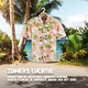Hawaii shirt Tropisch Wit, voorkant aan hanger