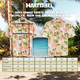 Hawaii shirt Tropisch Wit, maattabel
