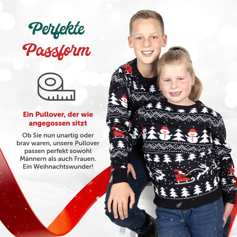 Perfekte Passform: Weihnachtspullover Stilvolle Weihnachten für Kinder