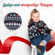 Lustige und einzigartige Designs: Weihnachtspullover Stilvolle Weihnachten für Kinder im Detail
