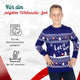 Für den perfekten Weihnachts-Look: Weihnachtspullover Let it Snow für Kinder, für die Waschmaschine geeignet, bei 40 Grad waschen