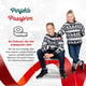 Perfekte Passform: Weihnachtspullover Modernes Blau & Weiß für Kinder