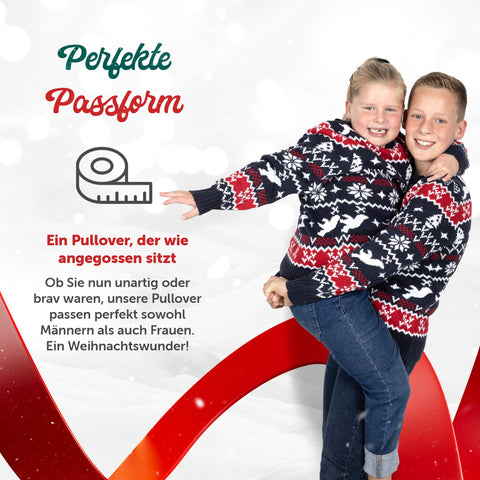 Perfekte Passform: Weihnachtspullover Traditionell & Gemütlich für Kinder