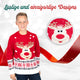 Lustige und einzigartige Designs: Weihnachtspullover Rudolf für Kinder im Detail
