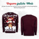 Bequeme festliche Mode: Weihnachtspullover I'm Sexy & I Snow it von vorne und hinten