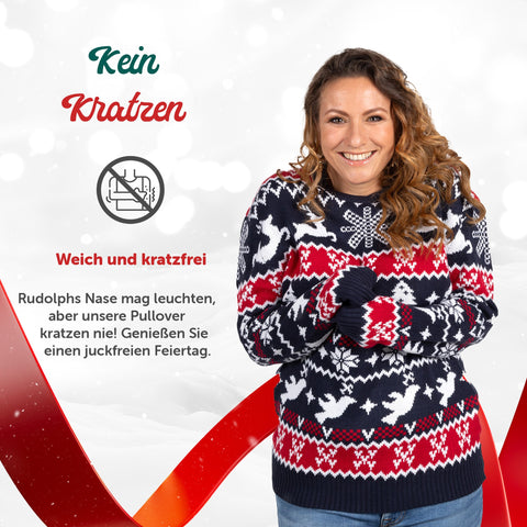 Kein Kratzen: weicher Weihnachtspullover Traditionell & Gemütlich