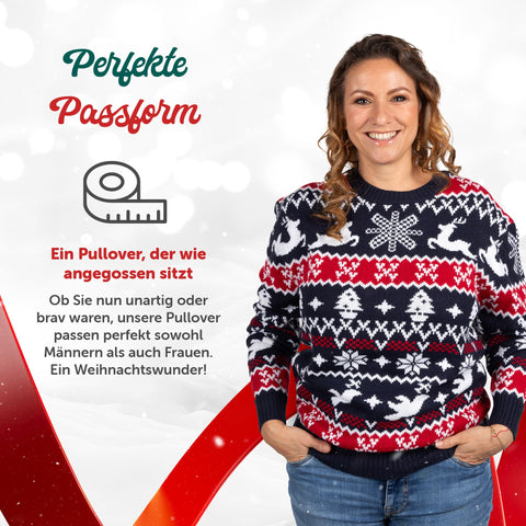 Perfekte Passform: Weihnachtspullover Traditionell & Gemütlich für Damen und Herren