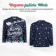 Bequeme festliche Mode: Weihnachtspullover Merry Christmas Stilvoll von vorne und hinten