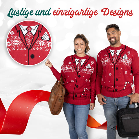 Lustige und einzigartige Designs: Weihnachtspullover Schick & Klassisch im Detail