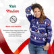 Kein Kratzen: weicher Weihnachtspullover Let it Snow