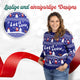 Lustige und einzigartige Designs: Weihnachtspullover Let it Snow im Detail