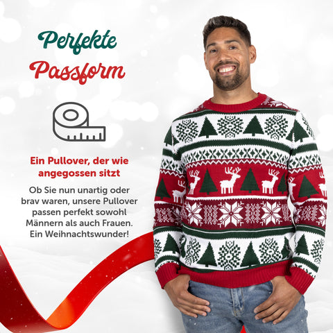 Perfekte Passform: Weihnachtspullover Bunt & Gemütlich für Damen und Herren