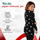 Für den perfekten Weihnachts-Look: Weihnachtskleid Weihnachtsmann bei Nacht, für die Waschmaschine geeignet, bei 40 Grad waschen