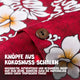 Knöpfe aus Kokosnuss-Schalen: Hawaiihemd Waikiki Rot im Detail
