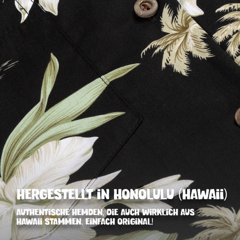 Hergestellt in Honolulu (Hawaii): Hawaiihemd Maui Midnight