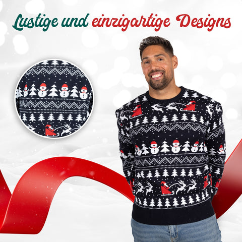 Lustige und einzigartige Designs: Weihnachtspullover Stilvolle Weihnachten