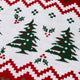 Weihnachtspullover Gemütlicher Weihnachtswald, Nahaufnahme des Strickmusters